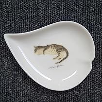 藤田嗣治　猫の絵皿　大皿　『猫と牛』 藤田嗣治 猫の絵皿 大皿 『猫と牛』 藤田嗣治 猫の絵皿